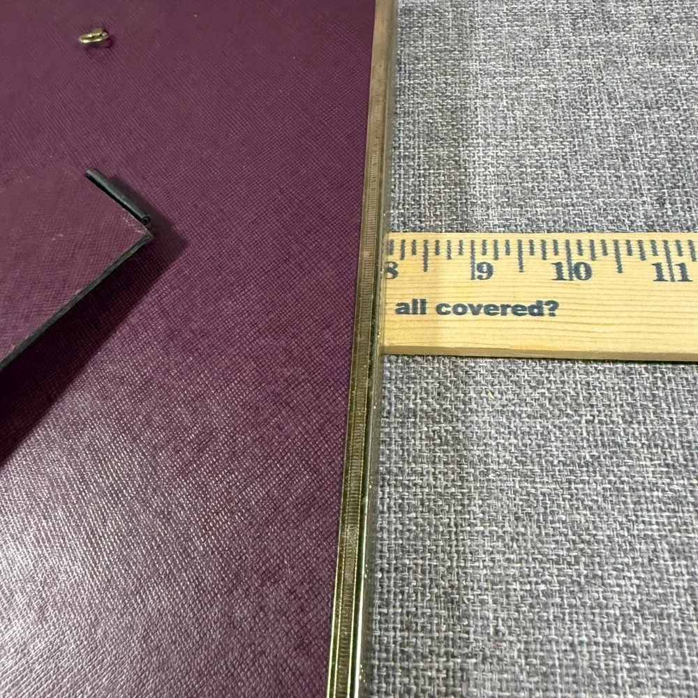 VTG Decorel Gold Metal Photo Frame 8x10 Hollywood Regency Easel Back Non-Glare
